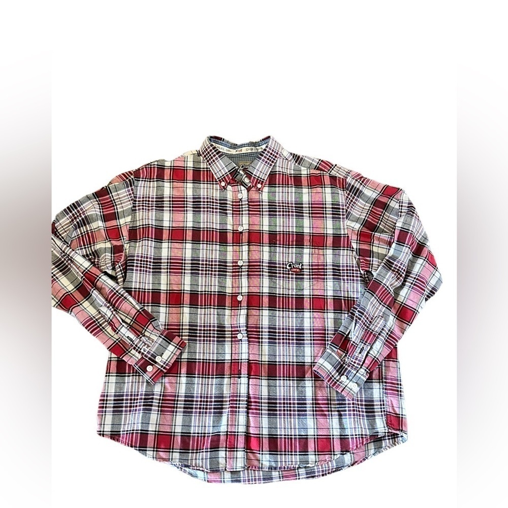 Cruel Girl Women’s Red/Grey Plaid Button Up Western Shirt Size XL​​​​​​​ - Picture 3 of 7